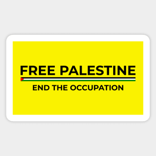 Free Palestine, End the Occupation Sticker